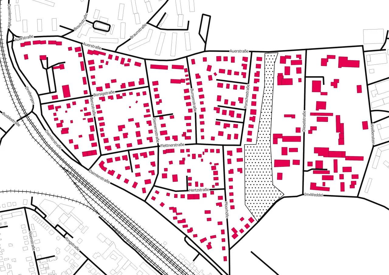 Quartierskarte Bremerhaven Grünhoefe erfinderviertel