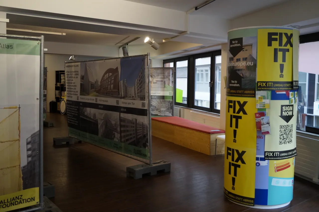 Wanderaustellung FIX-IT! im Klima Bau Zentrum