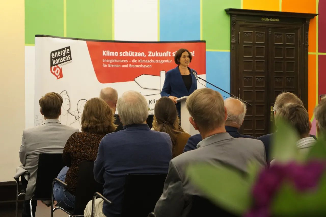 Senatorin Kathrin Moosdorf am Rednerpult