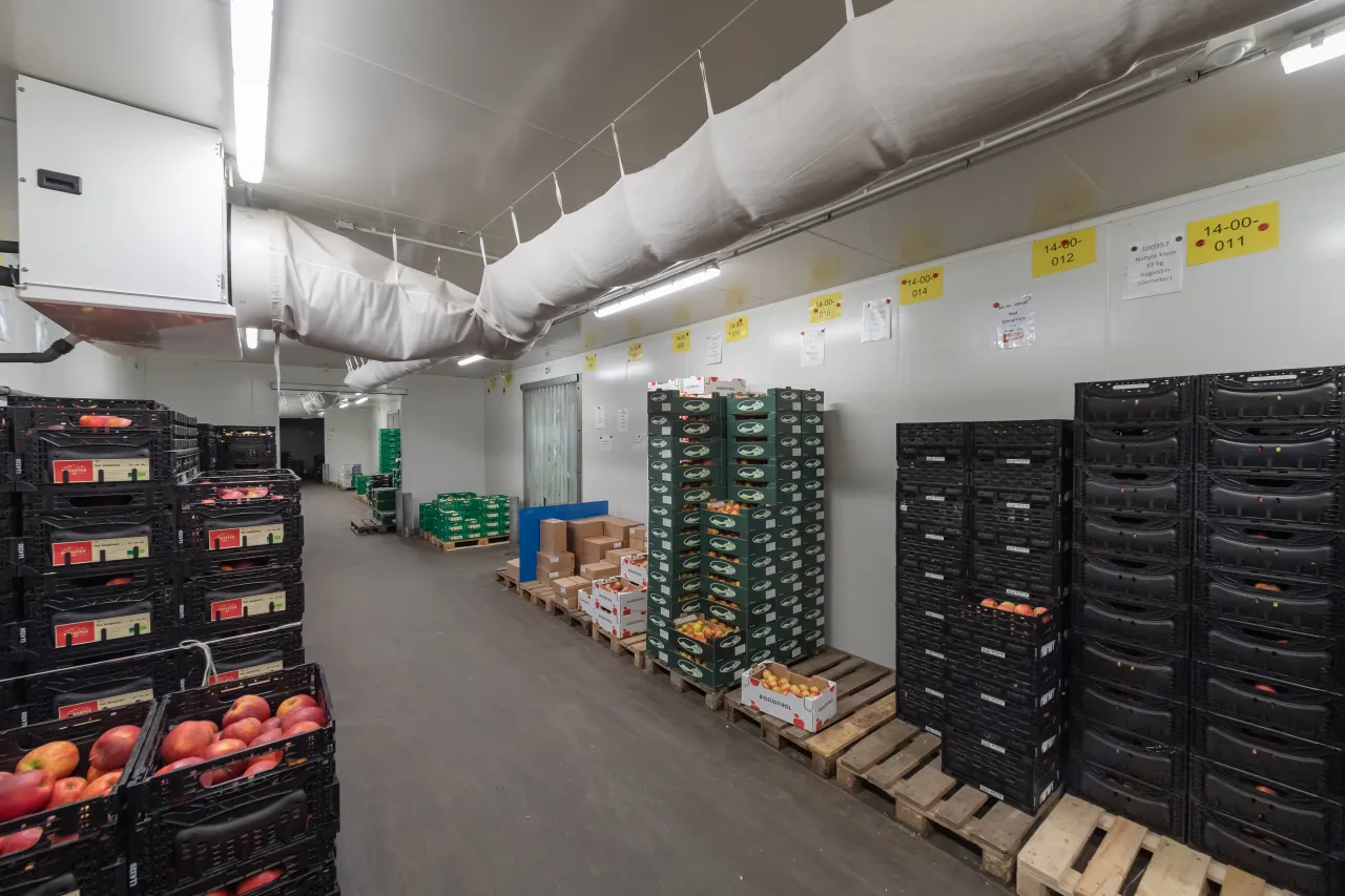 Kühlraum der Firma Naturkost GmbH