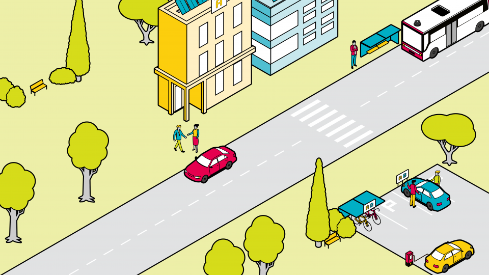Grafik Mobilität in Unternehmen
