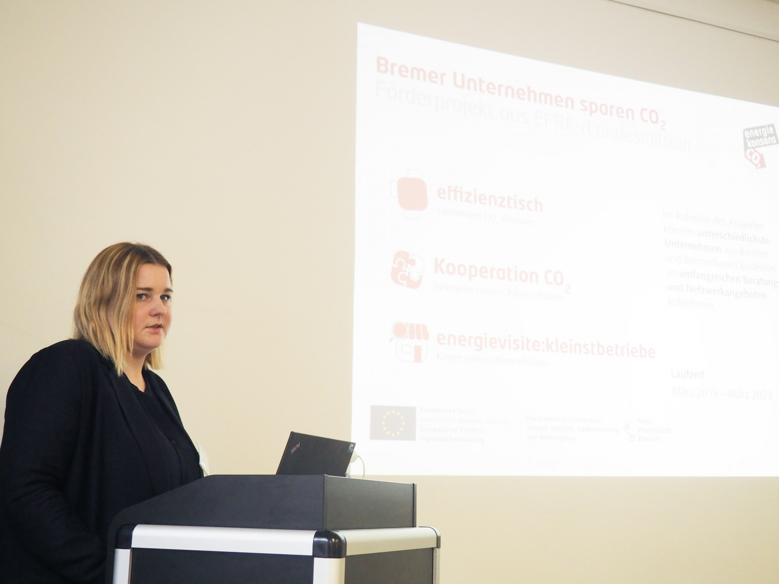 Vortrag Hanna Pohl Besuch EU-Delegation