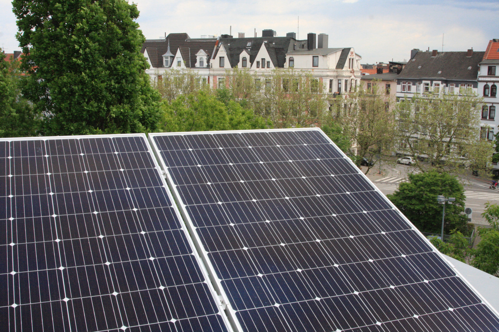 Photovoltaikmodul auf Bremerhavener Dach