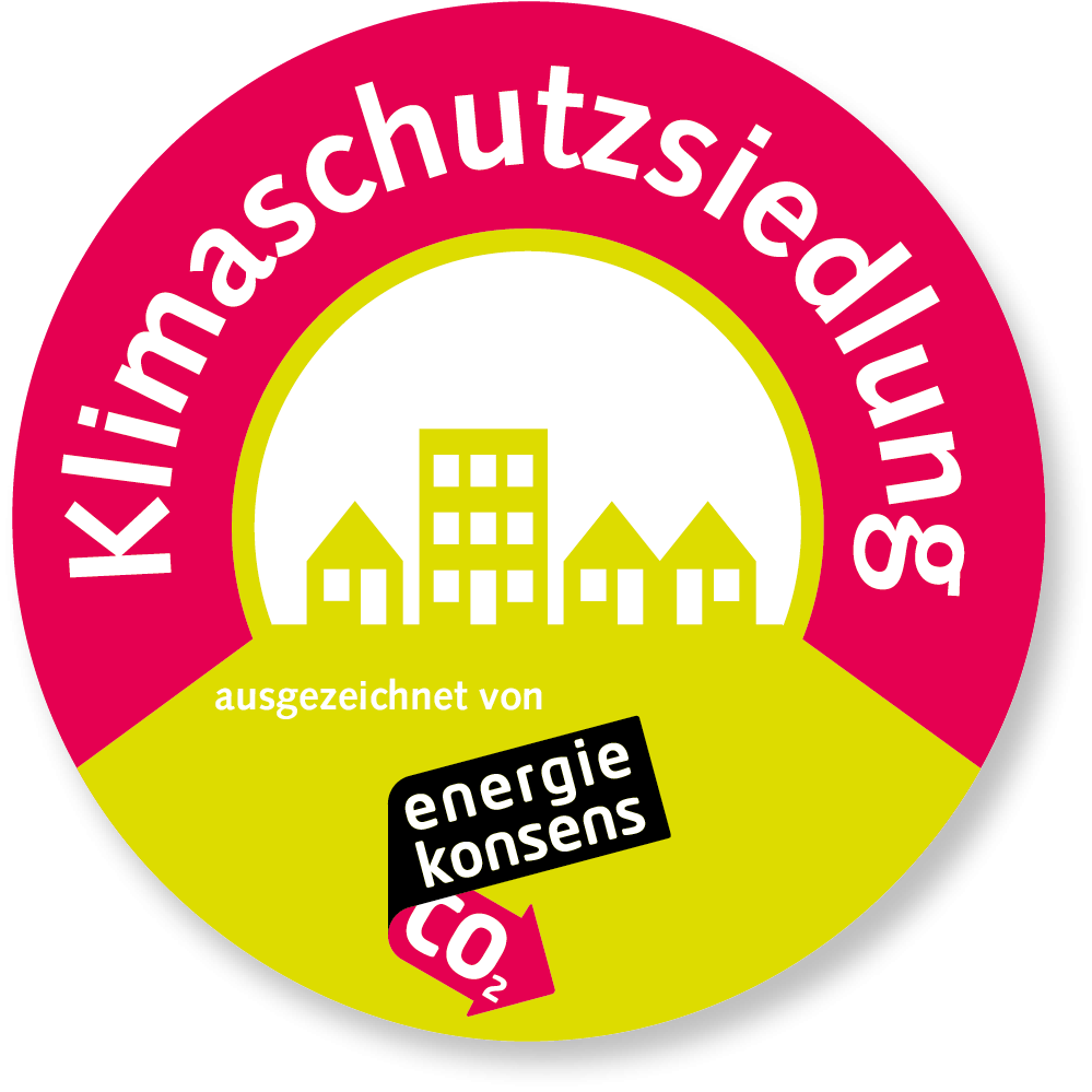 Siegel für die Auszeichnung zur Klimaschutzsiedlung
